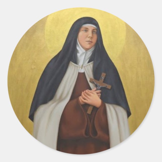 St. Teresa of the Andes Carmelite Saint Classic Round Sticker (Front)