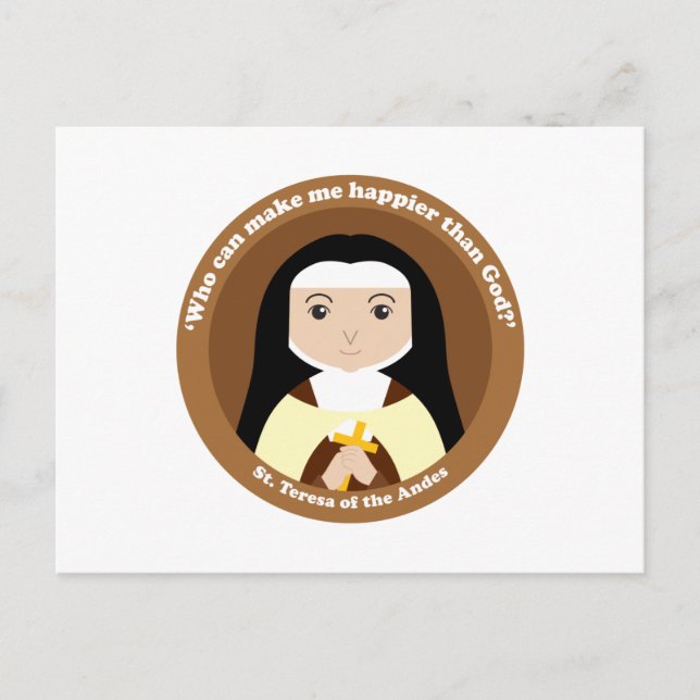 St. Teresa of the Andes Postcard (Front)