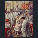St. Teresa throws flowers to the Blessed Sacrament Flyer<br><div class="desc">St. Teresa throws flowers to the Blessed Sacrament during the Corpus Domini procession</div>