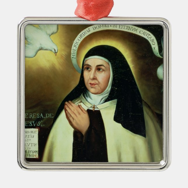 St. Theresa of Avila  1570 Metal Tree Decoration (Front)