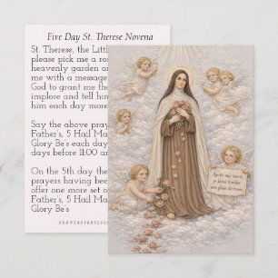 St. Therese 5 Day Novena Prayer Catholic