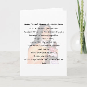 St Therese Card