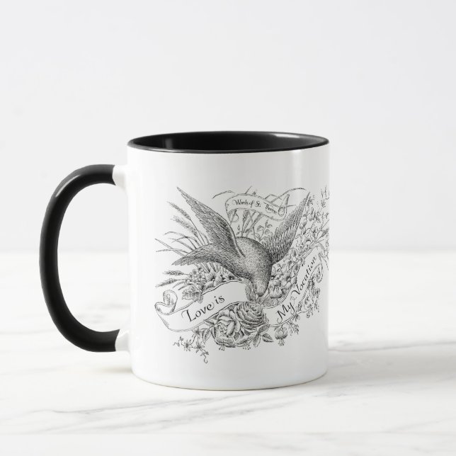 St. Therese Carmelite Quote on Love Mug (Left)