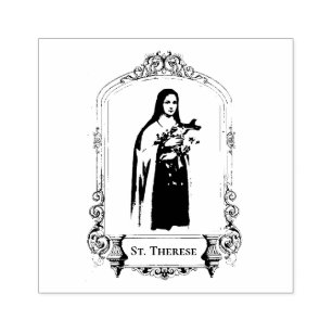 St. Therese Carmelite Saint Religious Catholic Nun Rubber Stamp