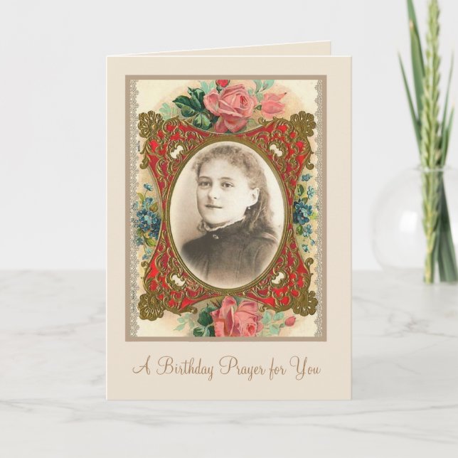 St. Therese Catholic Saint Religious Nun Card (Front)