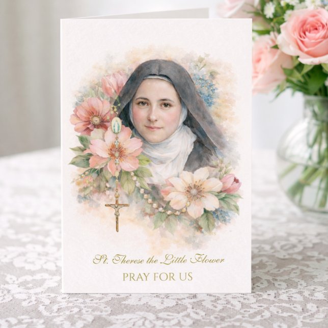 St. Thérèse Holy Rosary “Everything is Grace” Card (Creator Uploaded)
