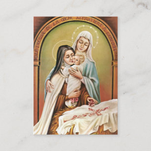 St. Therese  Little Flower Christmas Rose Novena Business Card