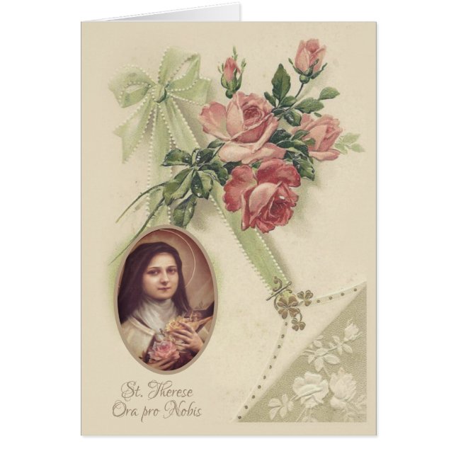 St. Therese of Child Jesus Roses Vintage Religious (Front)
