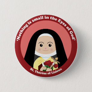St. Thérèse of Lisieux 6 Cm Round Badge