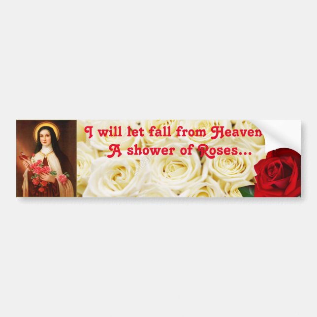 St. Therese Of Lisieux bumper sticker (Front)