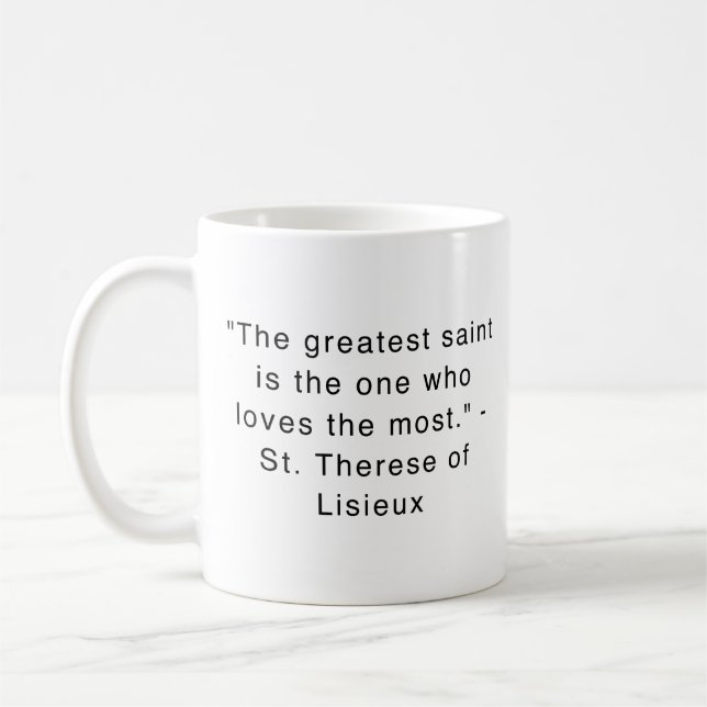 St. Therese of Lisieux Coffee Mug (Left)