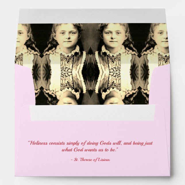 St. Therese of Lisieux  Envelope (Back (Bottom))