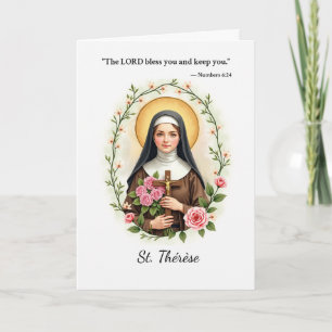 St. Therese of Lisieux God’s Peace and Blessings Card