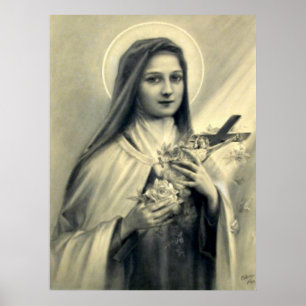 St. Therese of Lisieux Little Flower of Jesus Poster