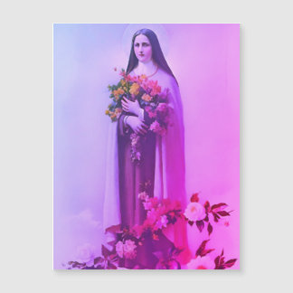 St Therese of Lisieux magnetic holy card