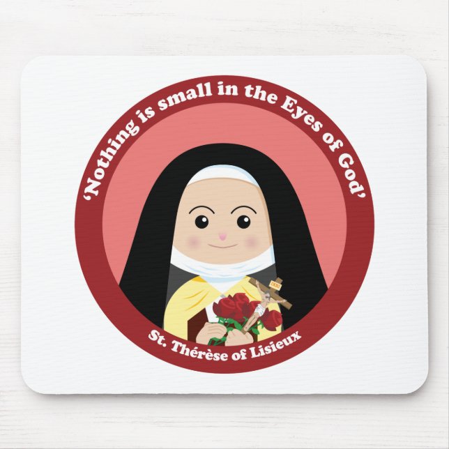 St. Thérèse of Lisieux Mouse Mat (Front)