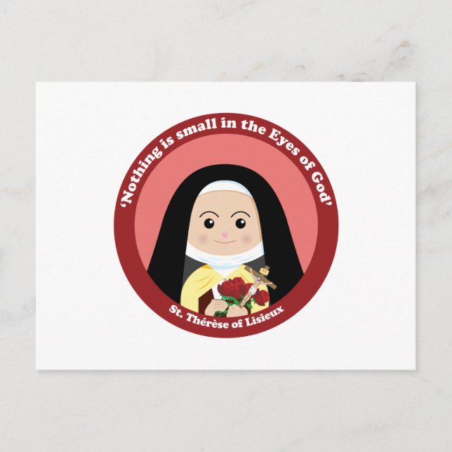 St. Thérèse of Lisieux Postcard (Front)