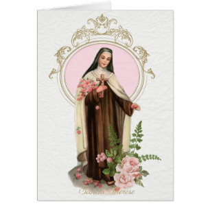 St. Therese of Lisieux Roses Vintage Religious