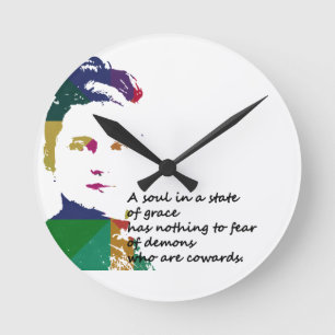 St. Therese of Lisieux Round Clock