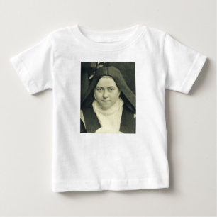 St. Therese of Lisieux Shower of Roses Sacred Art Baby T-Shirt