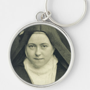 St. Therese of Lisieux Shower of Roses Sacred Art Key Ring
