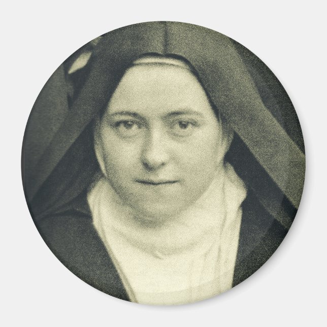 St. Therese of Lisieux Shower of Roses Sacred Art Magnet (Front)