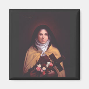 St. Therese of Lisieux Shower of Roses Sacred Art Magnet