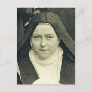 St. Therese of Lisieux Shower of Roses Sacred Art Postcard