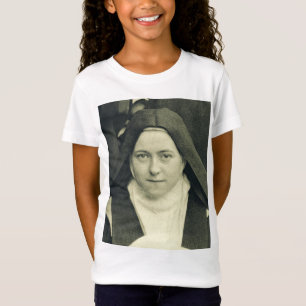 St. Therese of Lisieux Shower of Roses Sacred Art T-Shirt