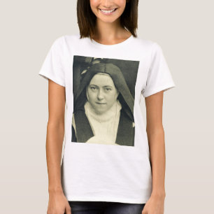 St. Therese of Lisieux Shower of Roses Sacred Art T-Shirt