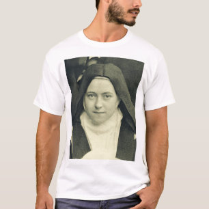 St. Therese of Lisieux Shower of Roses Sacred Art T-Shirt