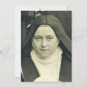 St. Therese of Lisieux Shower of Roses Sacred Art Thank You Card