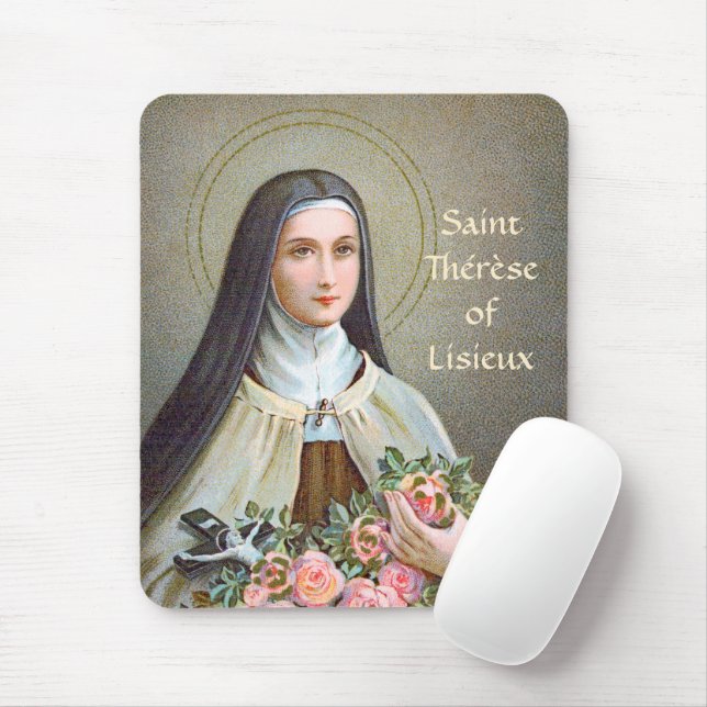 St. Therese of Lisieux the Little Flower (BJE 01)  Mouse Mat (With Mouse)