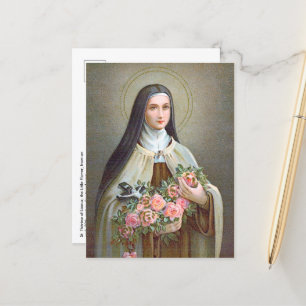 St. Therese of Lisieux the Little Flower (BJE 01)  Postcard