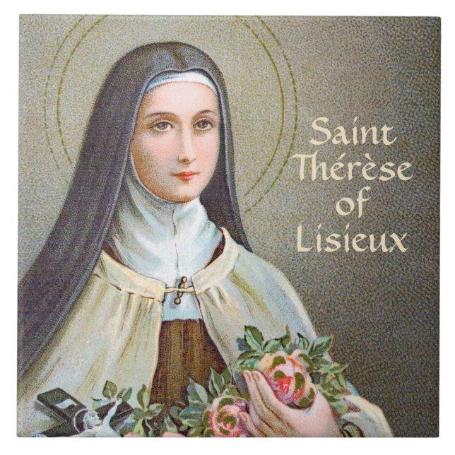 St. Therese of Lisieux the Little Flower (BJE 01) Tile (Front)