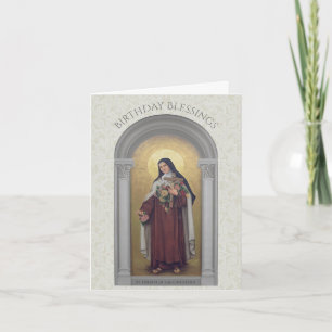 St. Therese of the Child Jesus Birthday Card