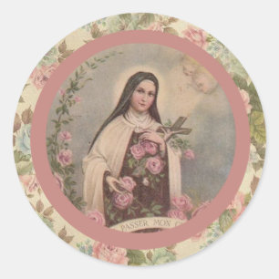 St. Therese of the Child Jesus Little Flower Classic Round Sticker