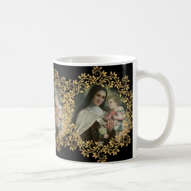 St. Therese of the Child Jesus Little Flower Coffee Mug (Right)