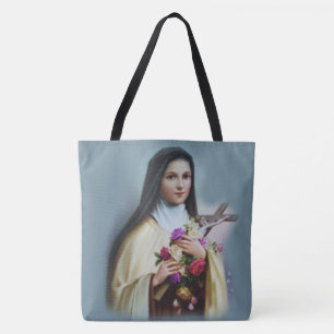 St. Therese of the Child Jesus Little Flower Tote Bag