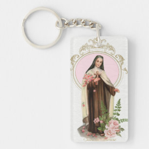 St. Therese of the Child Jesus Religious Vintage Key Ring