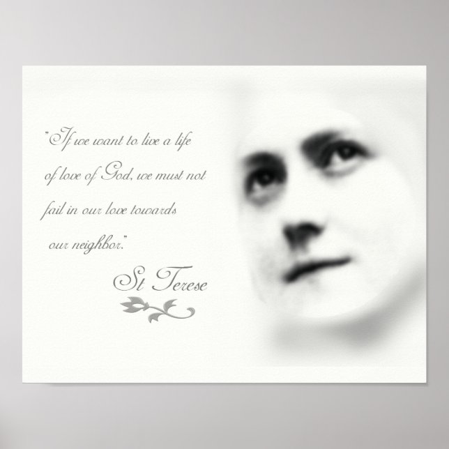 St Therese on Love Poster (Front)