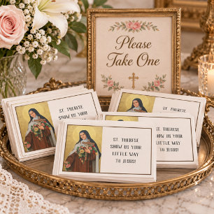 St. Therese Religious Prayer Holy Cards