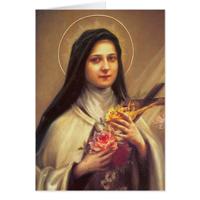 St. Therese the Little Flower Pink Roses (Front)