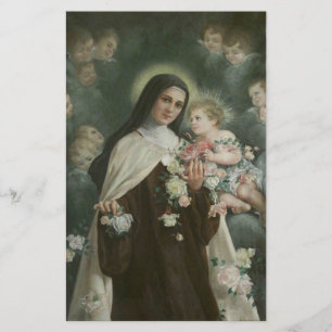 St. Therese the Little Flower Roses Angels