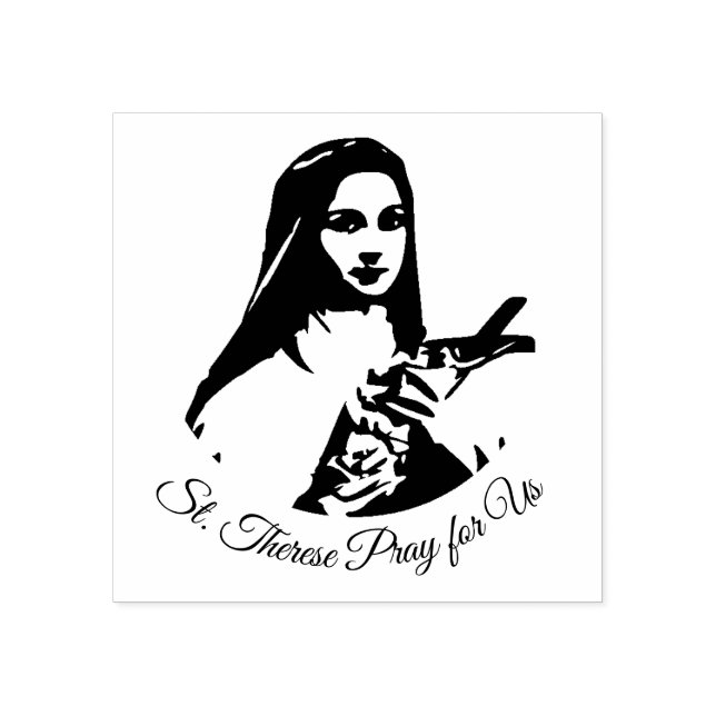 St. Therese the Little Flower Rubber Stamp (Imprint)