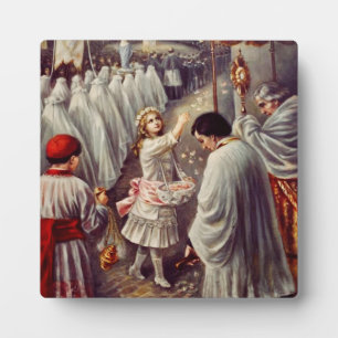 St. Therese Throwing Roses Corpus Domini Fine Art  Plaque
