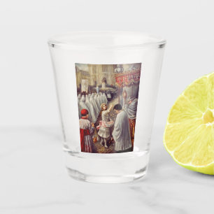 St. Therese Throwing Roses Corpus Domini Fine Art  Shot Glass