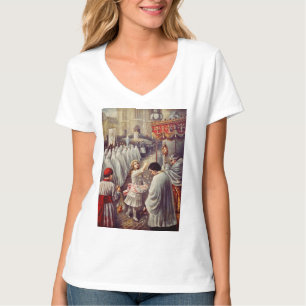 St. Therese Throwing Roses Corpus Domini Fine Art  T-Shirt