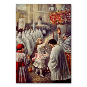 St. Therese Throwing Roses Corpus Domini Fine Art  Table Number