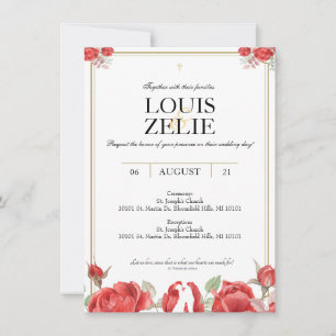St. Therese Wedding Invite
